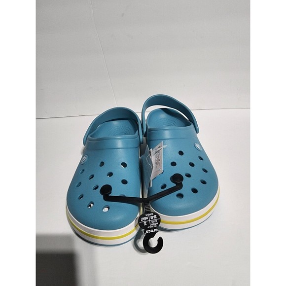 New Crocs Crocband Unisex Clogs 11016-4ST  Turquoise Tonic Size Men\'s 10